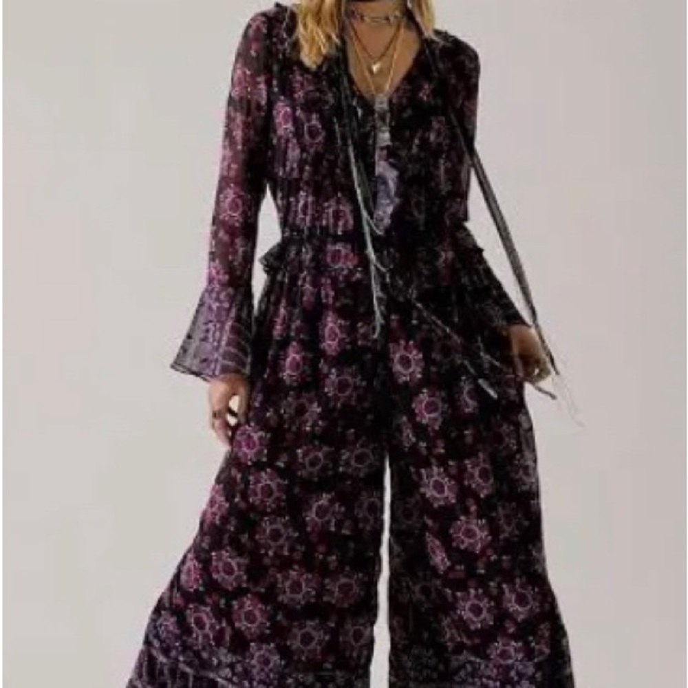 FP x Anna Sui Cassiel Printed Jumpsuit BNWT sz XS